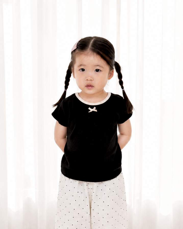Little Bow Rib Top