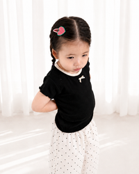Little Bow Rib Top