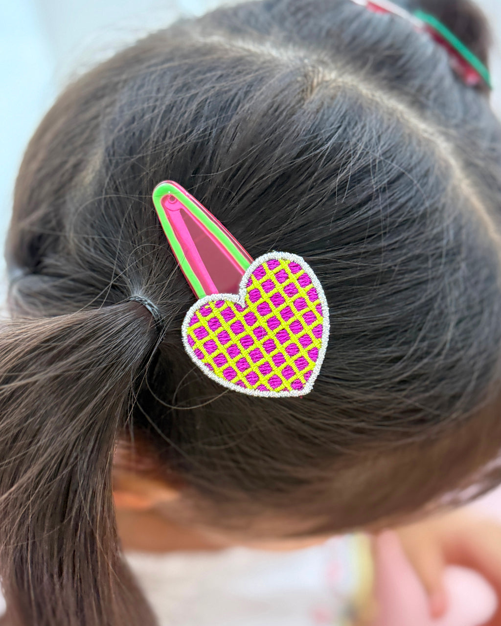 Check Heart Snap Clip