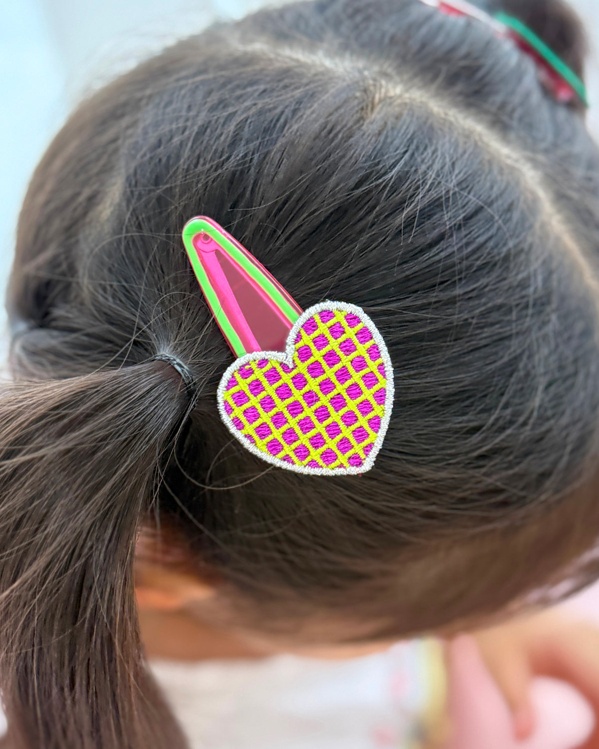 Check Heart Snap Clip