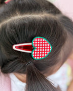 Check Heart Snap Clip