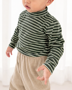 Stripe Mock Neck Top