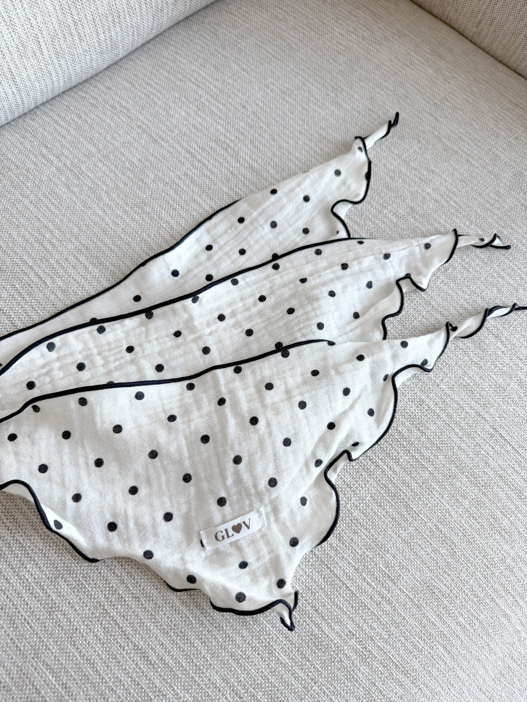 Cotton Polka Scarf