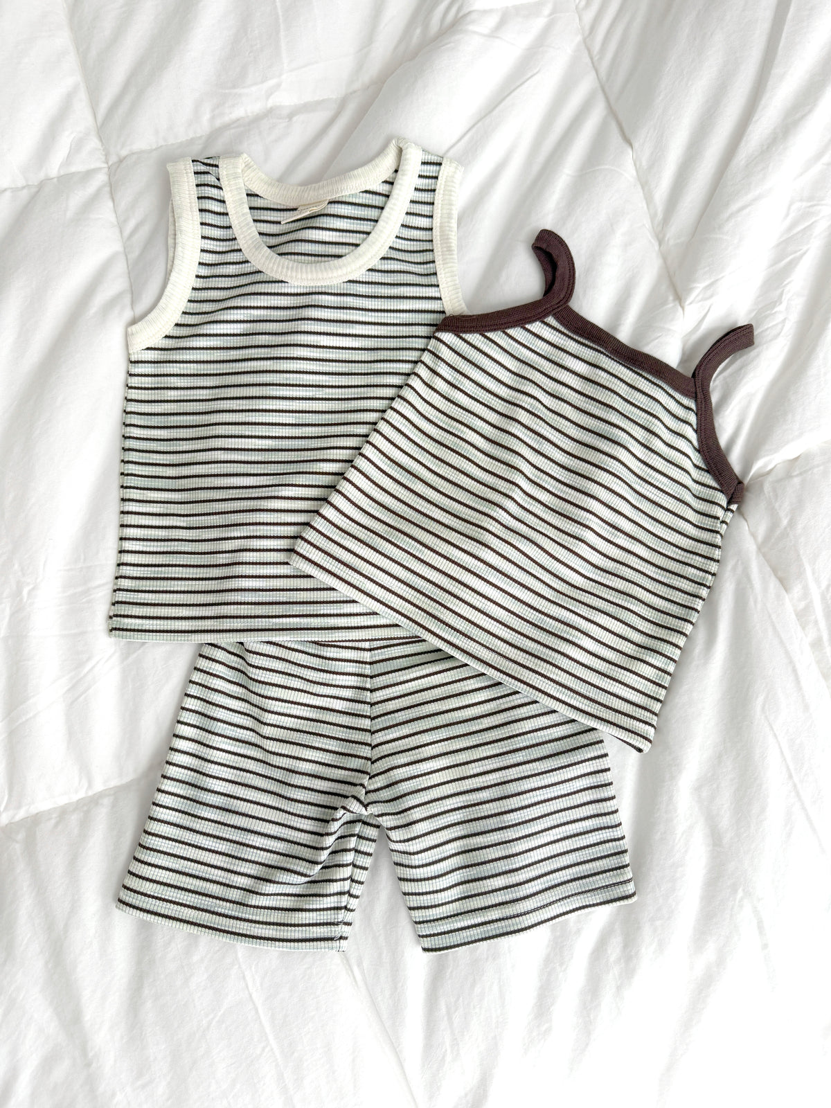 Mint Choc Stripe Set