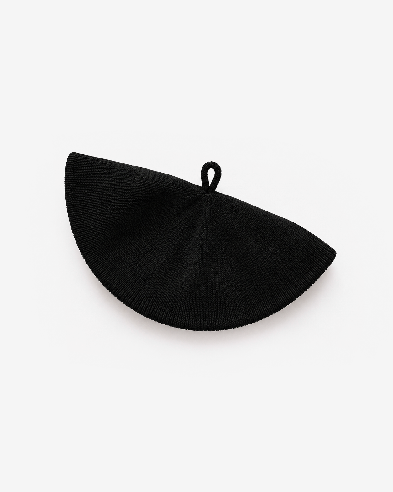 Black Knitted Beret