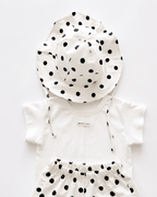 Polka dot bucket hat