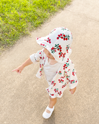 Raspberry Linen Cardigan