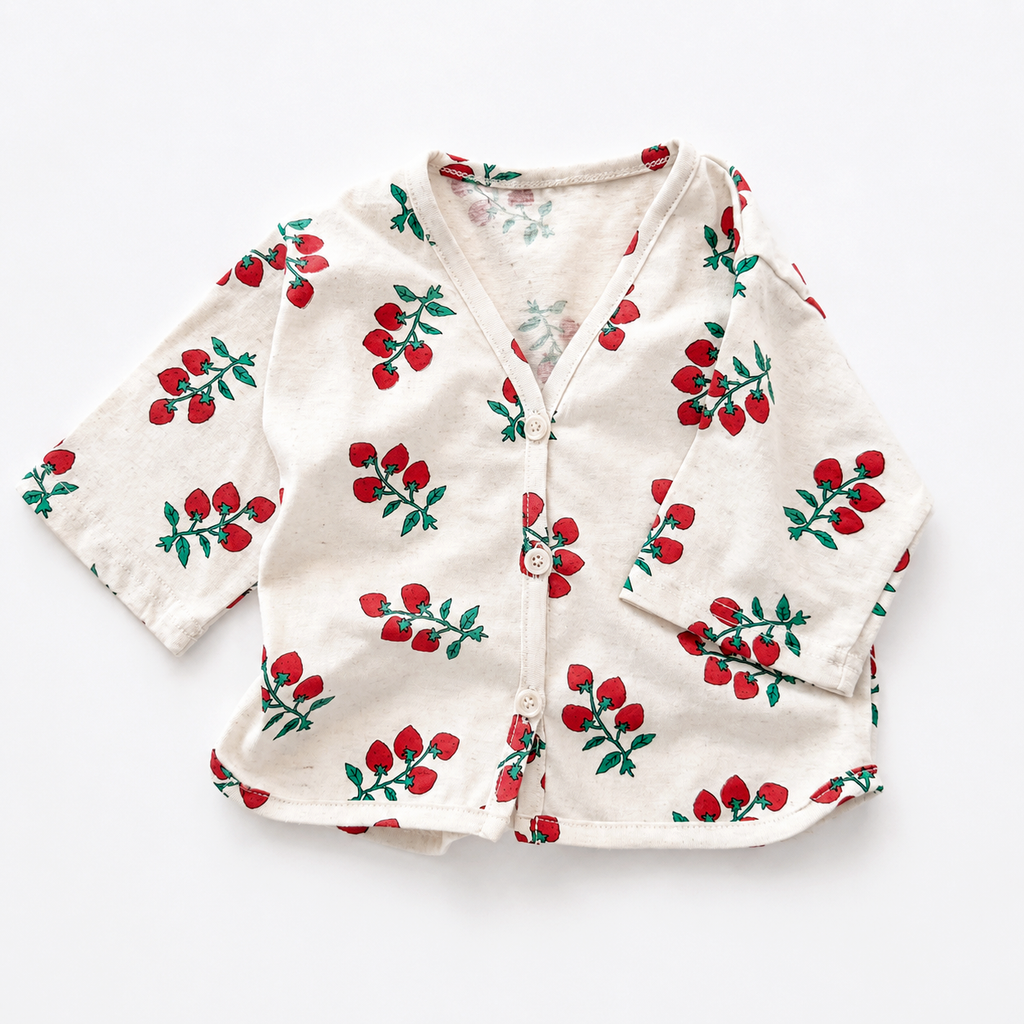 Raspberry Linen Cardigan